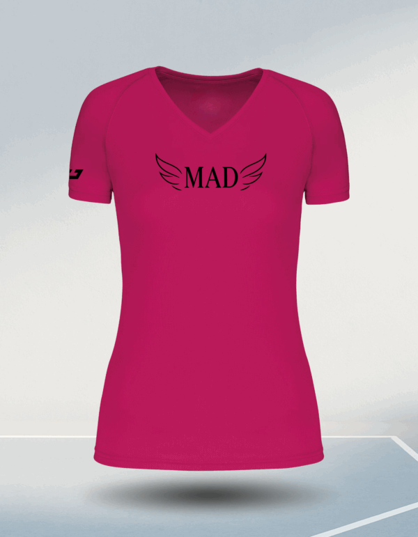 T-shirt Technique Femme Fuchsia – Collection MAD by IMPULSE Padel
