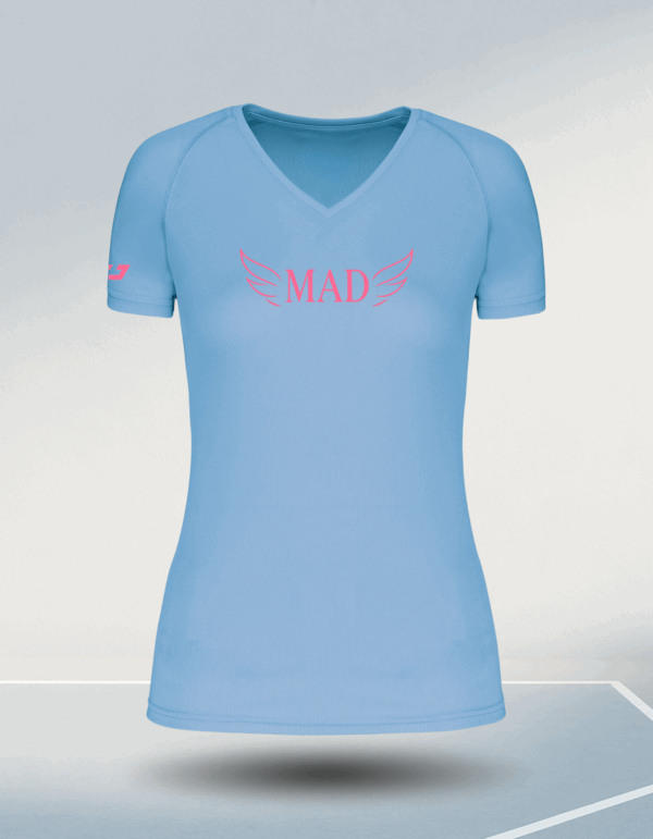 T-shirt Technique Femme Skyblue – Collection MAD by IMPULSE Padel